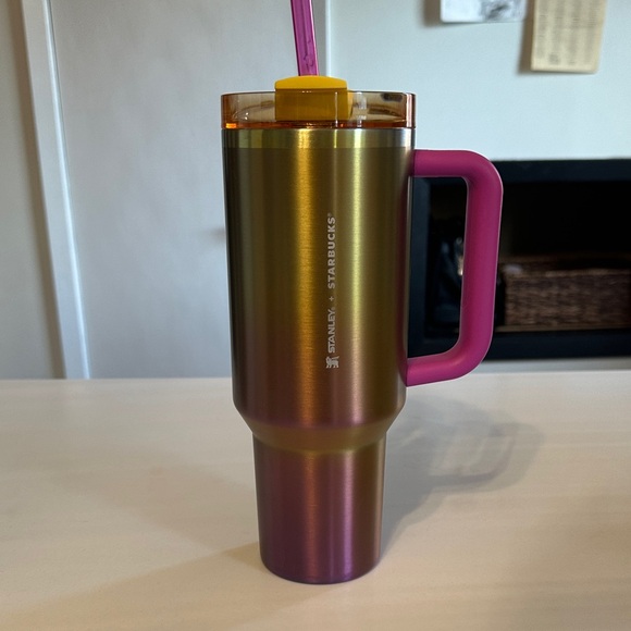 Starbucks Metallic Gradient Tumbler with Pink Handle - Picture 1 of 5